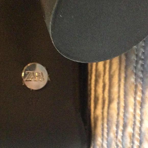 Zara 6.5 eu 37 brown leather high heel over the knee boots - Picture 12 of 13